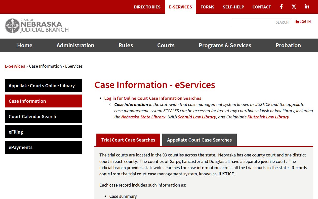 Johnson County case search official public case information explanation