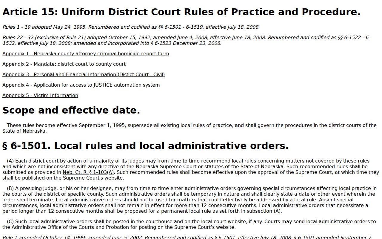Johnson County civil docket district court record maintenance rule