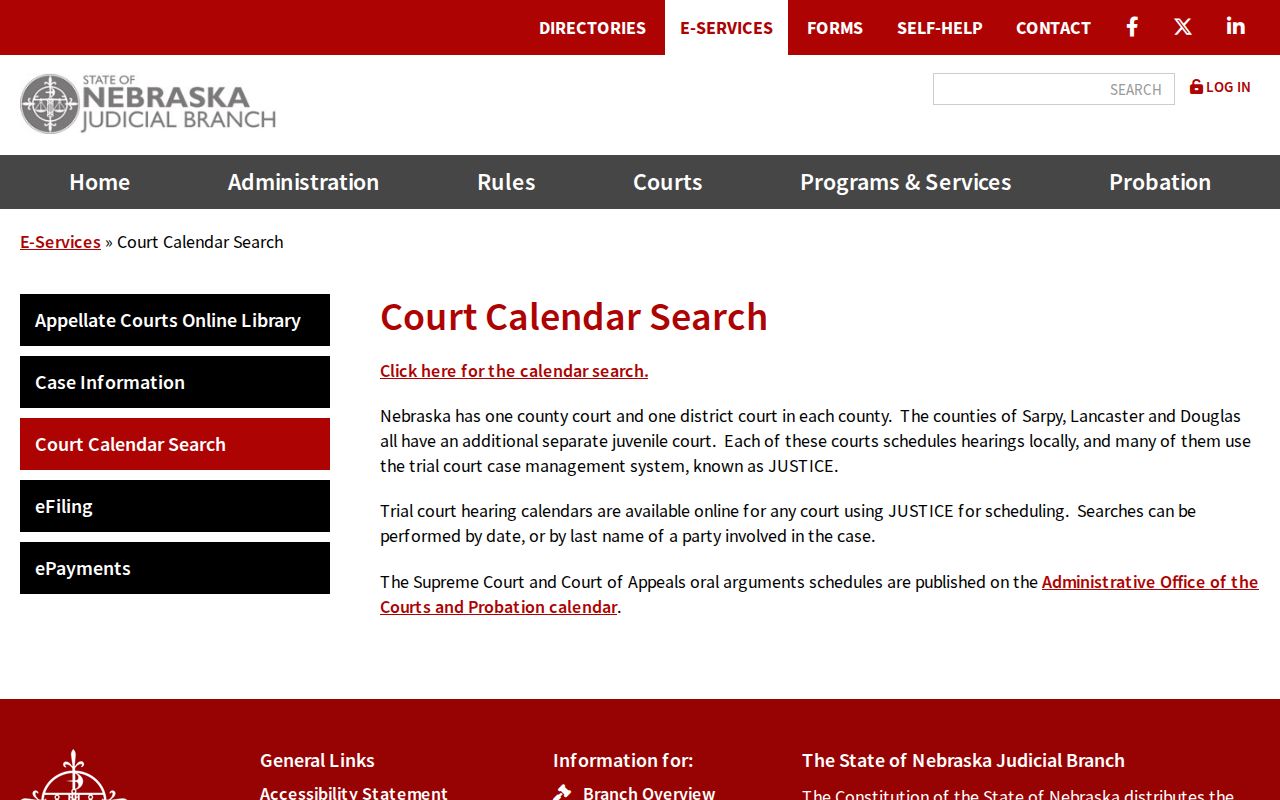 Johnson County court dates official calendar service reference