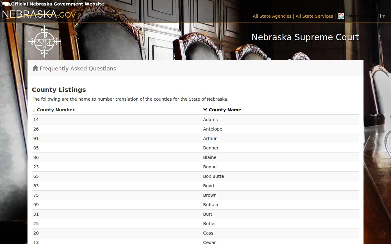 Johnson County court dates county code 57 reference