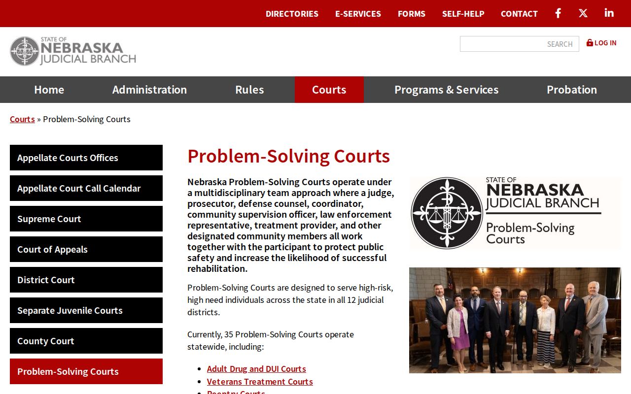 Johnson County court dates specialty problem-solving court directory reference