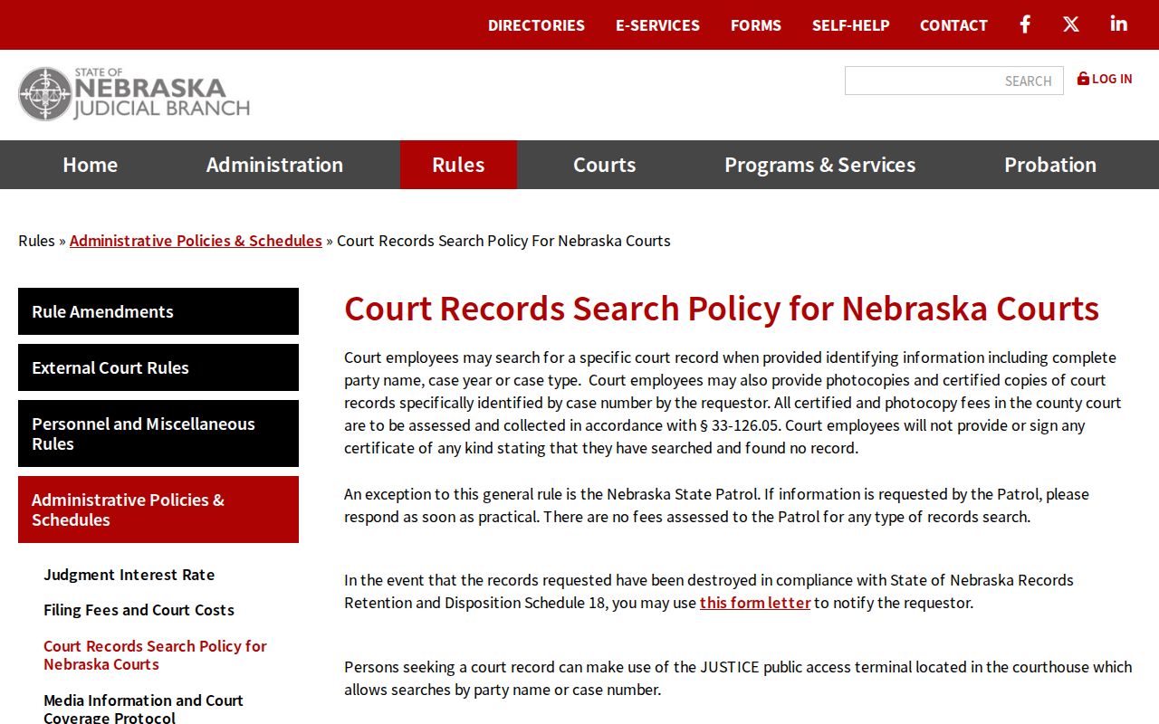 Johnson County court records official court-record search policy