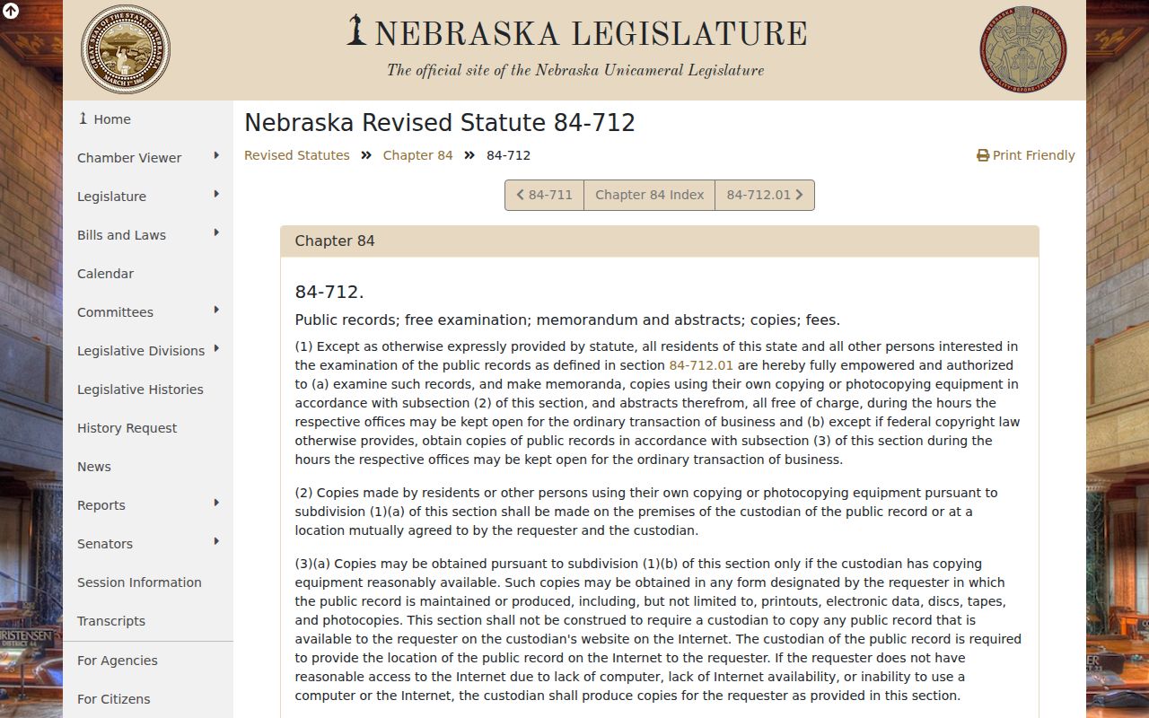 Johnson County criminal docket Nebraska Public Records Act reference