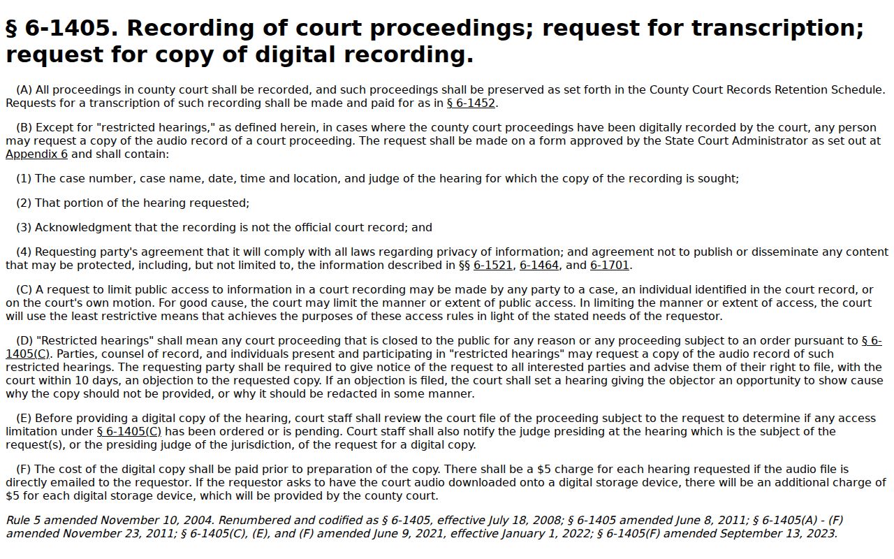 Sterling court docket image of the official county court recording and access rule