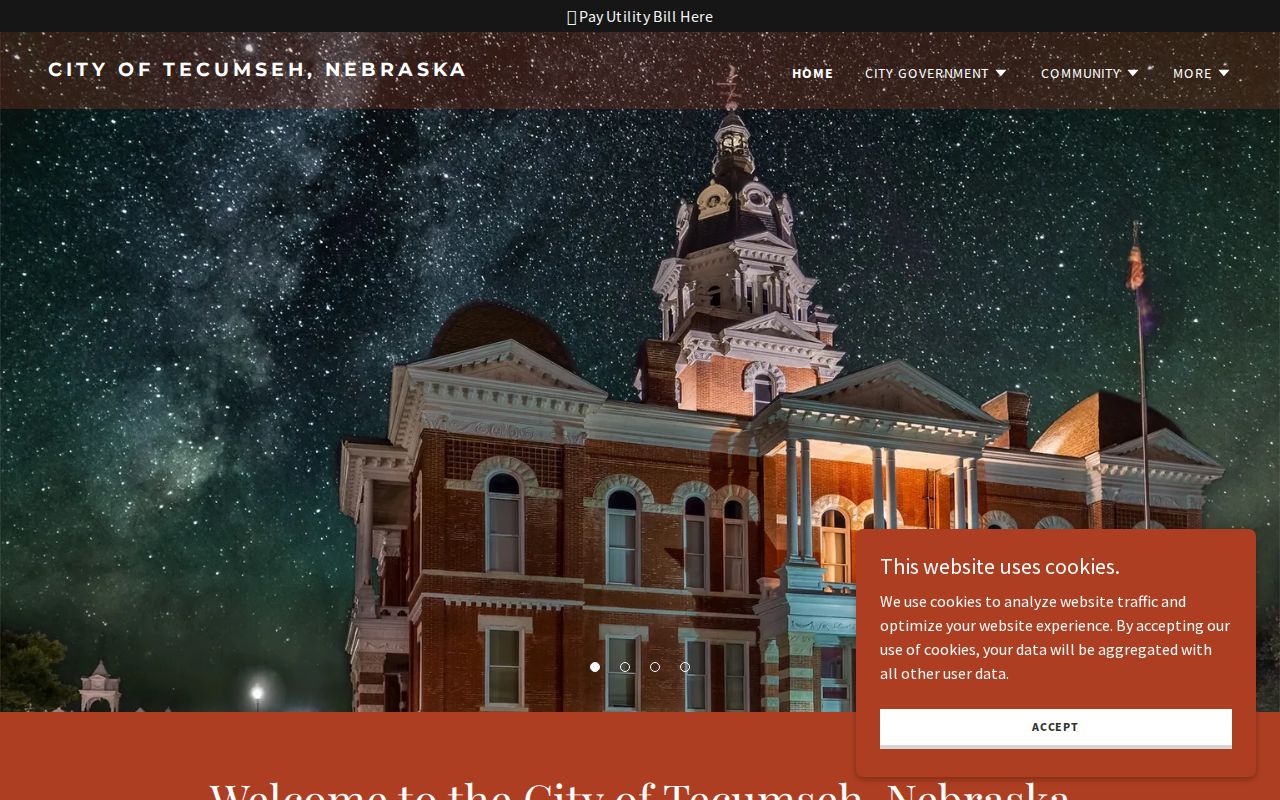Tecumseh court docket research image of the official city website and civic services